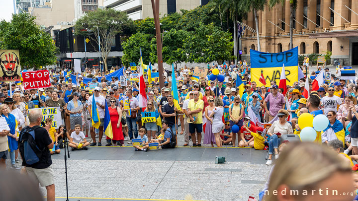 Stand With Ukraine Protest, King George Square, Brisbane