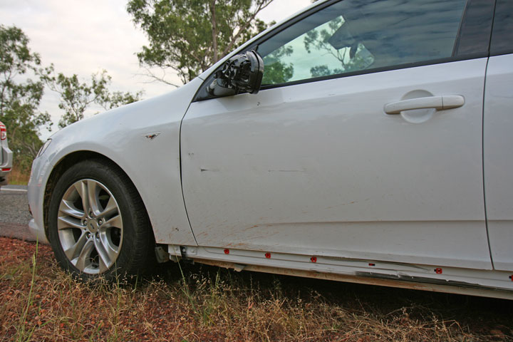 Car accident, Litchfield National Park, Northern Territory