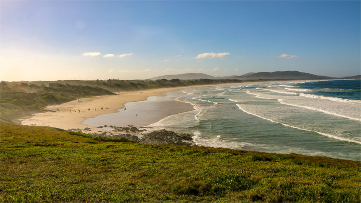 The beach near the campground