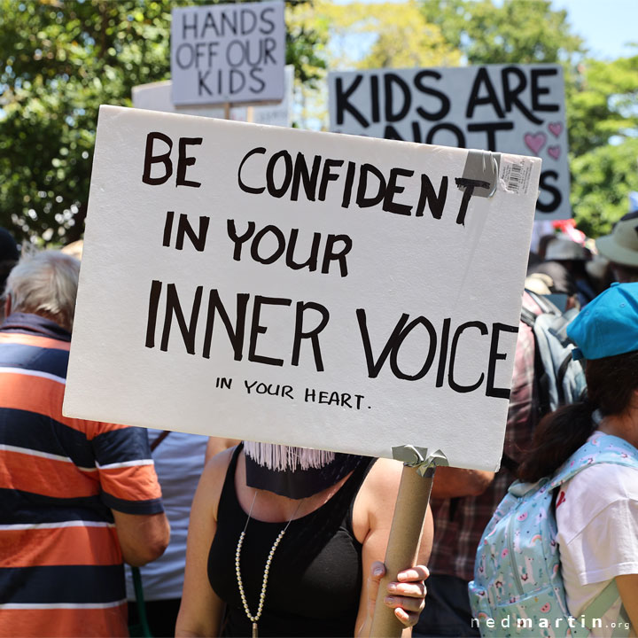 Freedom Rally, Brisbane Botanic Gardens