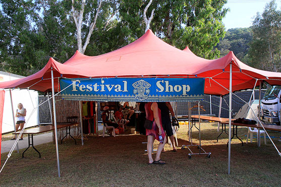 The Festival Shop was small and cute after working in the Woodford Festival Shop