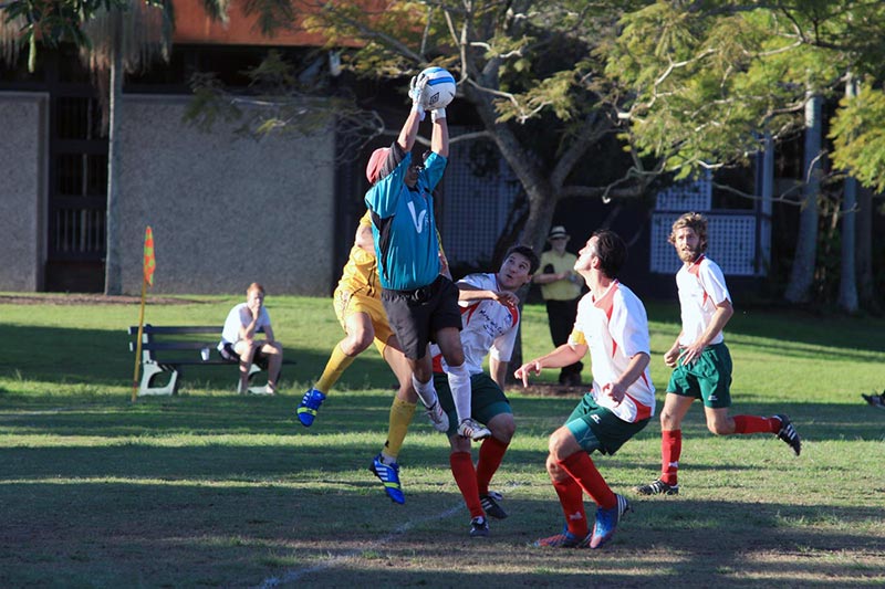 Dan saving the day, New Farm v Brisbane Wolves