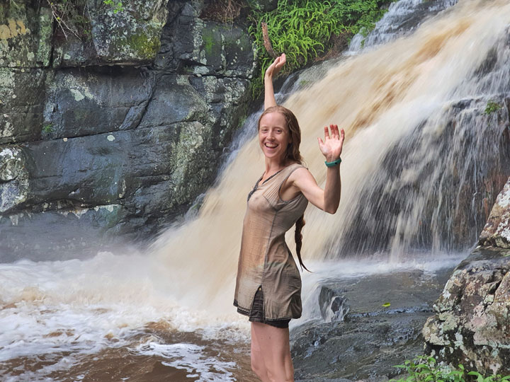 Bronwen at Cedar Creek Falls