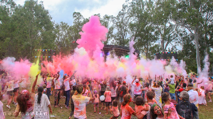 Brisbane Holi - Festival of Colours, Rocks Riverside Park, Seventeen Mile Rocks