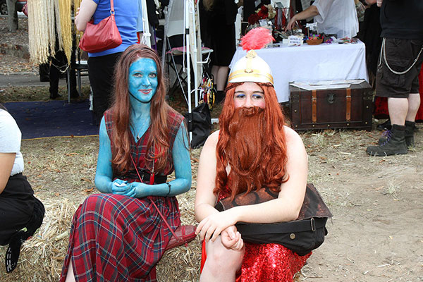 Blue with envy because of her friend’s beard