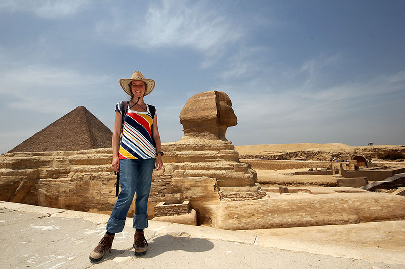 Bronwen & The Sphinx, Egypt