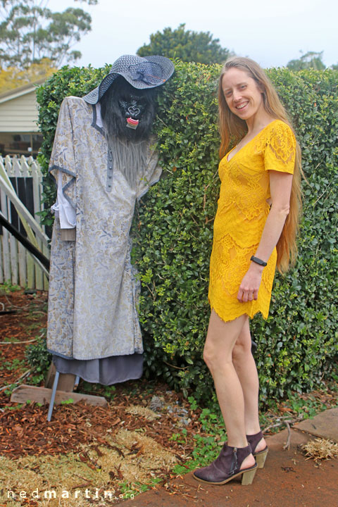 Bronwen at the Tamborine Mountain Scarecrow Festival