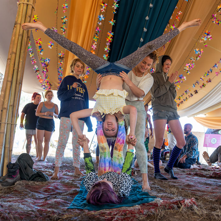 Acro yoga play, Jungle Love Festival 2022