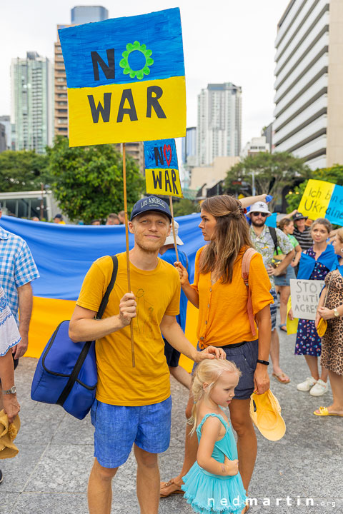 Stand With Ukraine Protest, King George Square, Brisbane