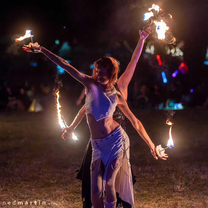 Jaelith Amber Fey, Yaolina Kay, West End Fire Festival, Brisbane