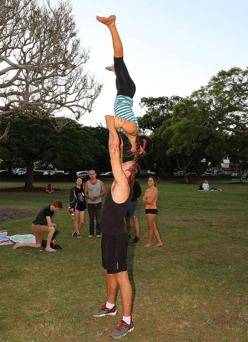 Acro in New Farm Park