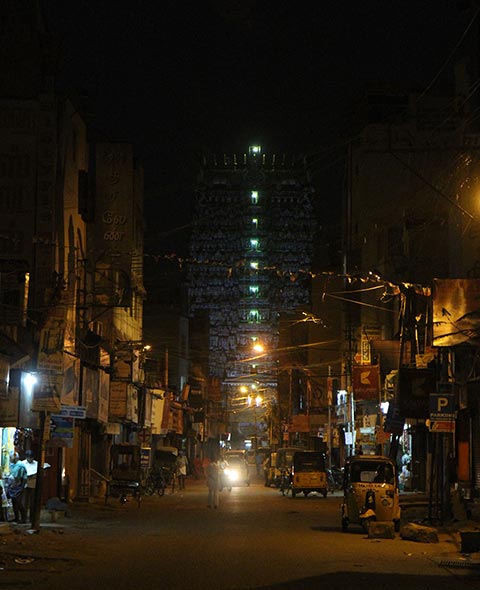 Meenakshi Amman Temple early in the morning