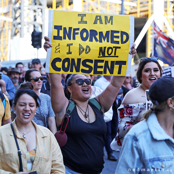 Freedom Rally, Brisbane Botanic Gardens