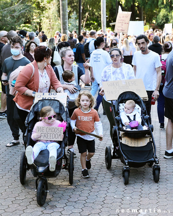 Freedom Rally, Brisbane Botanic Gardens