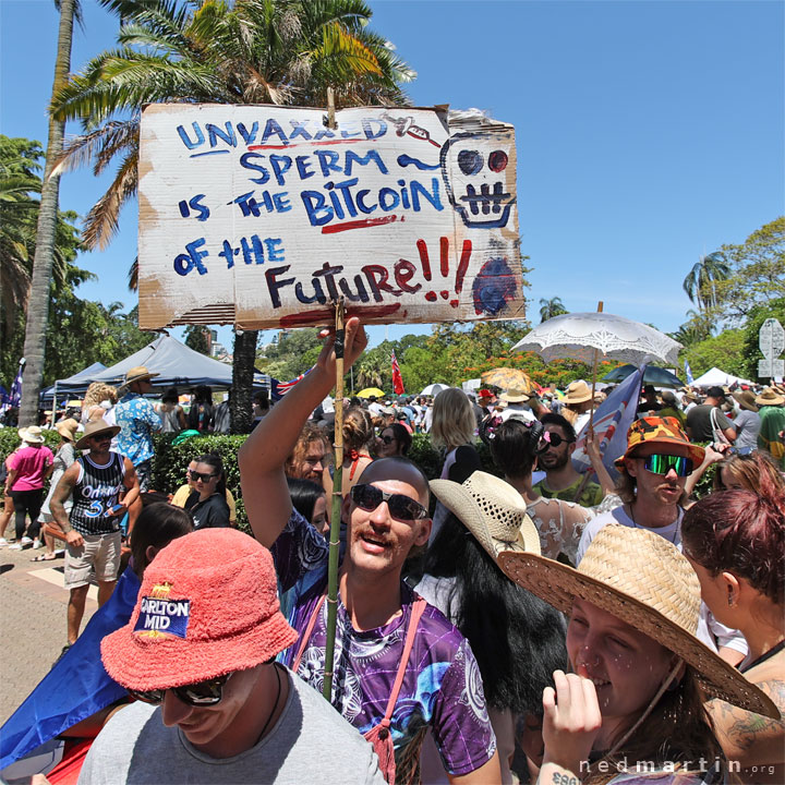 Freedom Rally, Brisbane Botanic Gardens