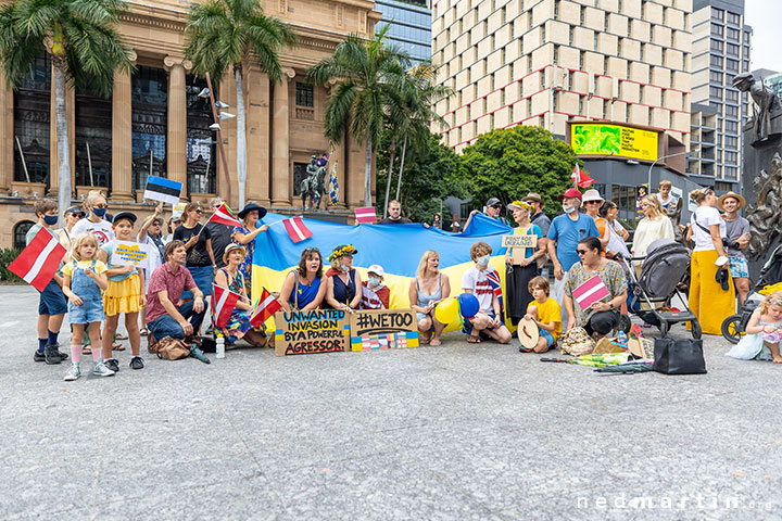 Stand With Ukraine Protest, King George Square, Brisbane