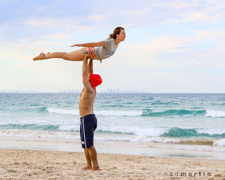 Sophia Edwards & Josh BG at Rainbow Bay