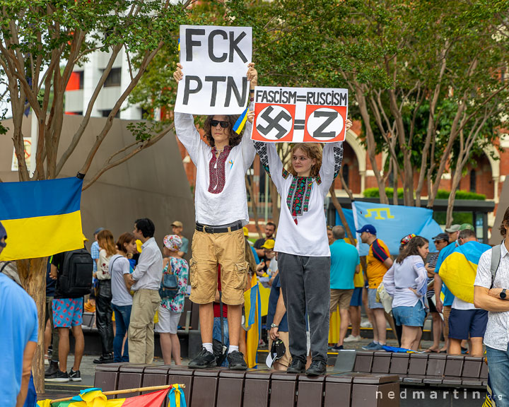 Stand With Ukraine Protest, King George Square, Brisbane