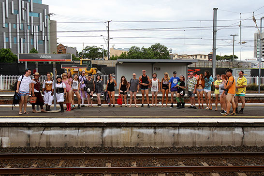 Brisbane “No Pants Subway Ride”