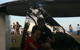 Bronwen & Ned, reflecting at Sculpture by the Sea