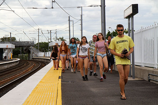 Brisbane “No Pants Subway Ride”