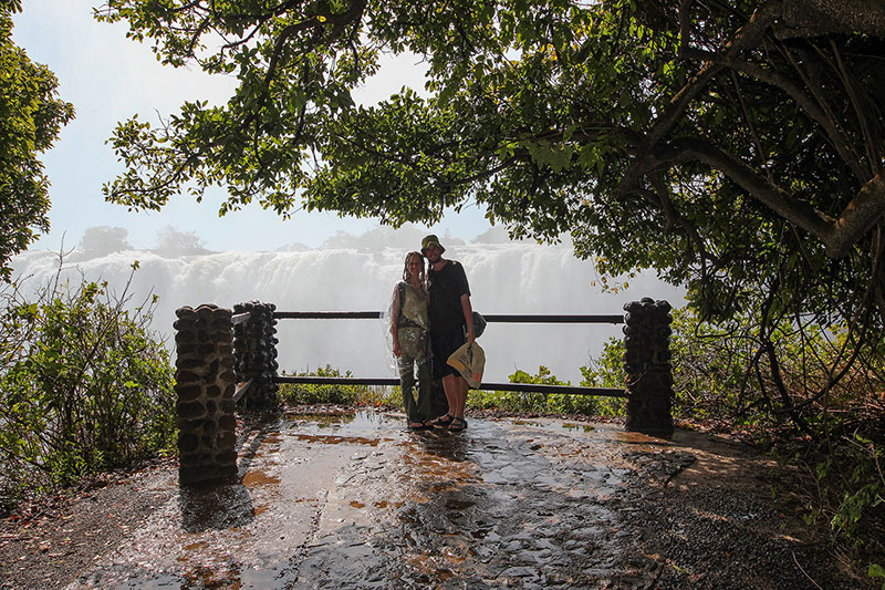 Bronwen & Ned, Victoria Falls, Zambia