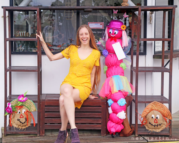 Bronwen at the Tamborine Mountain Scarecrow Festival