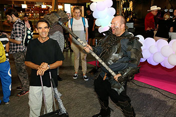 Cosplayers at Brisbane Neon Pop 2016