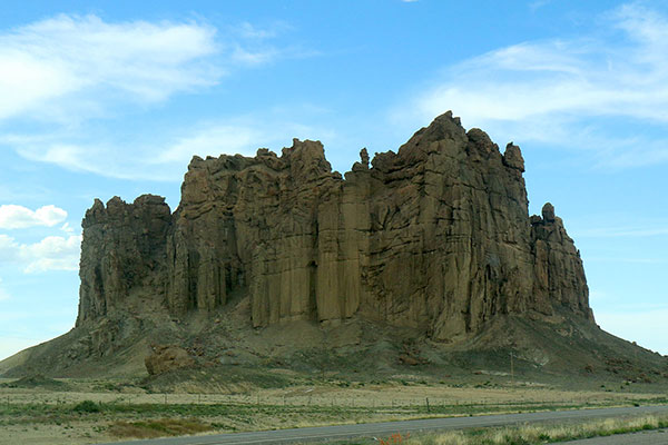 One of the rock formations in Monument Valley