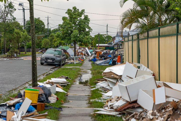 Flood damage, Elmes Rd, Rocklea