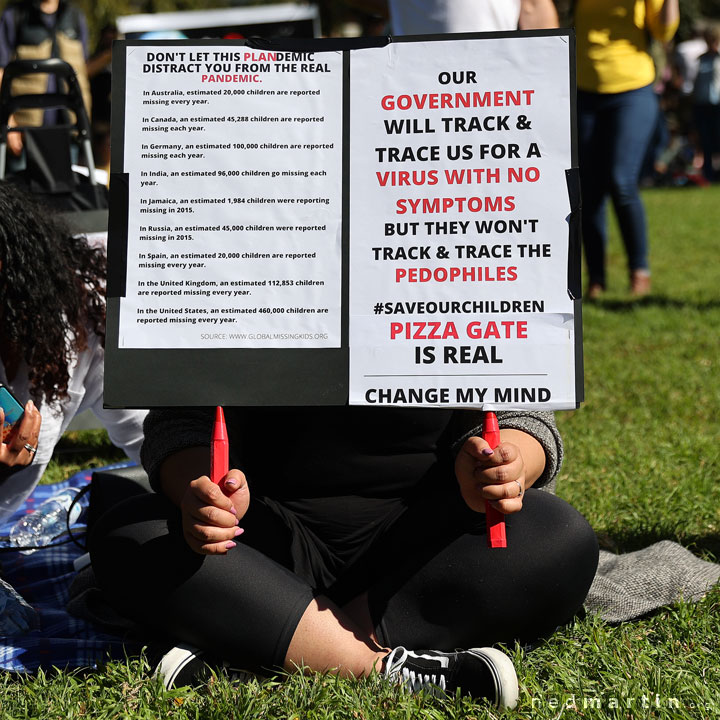 Freedom Rally, Brisbane Botanic Gardens