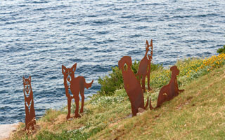 Dogs, Sculpture by the Sea