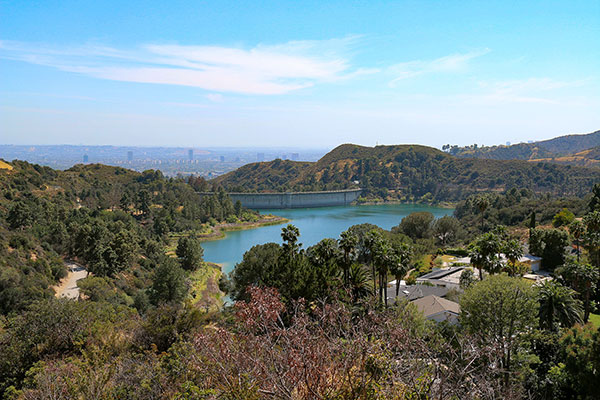 Looking in the opposite direction to the Hollywood sign