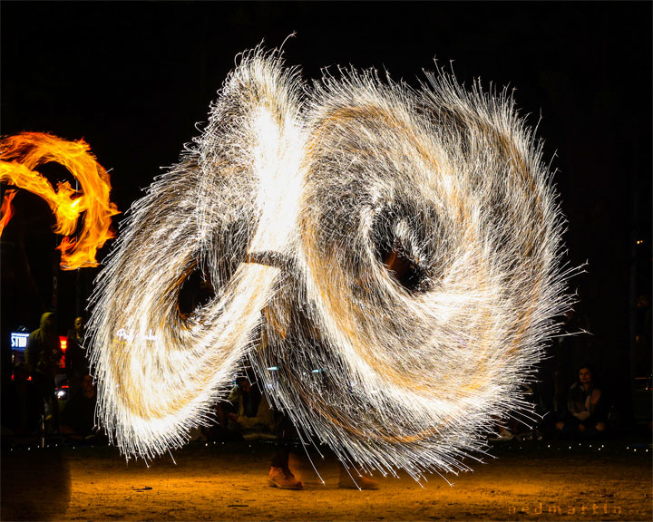 Fire Twirling at Burleigh Bongos