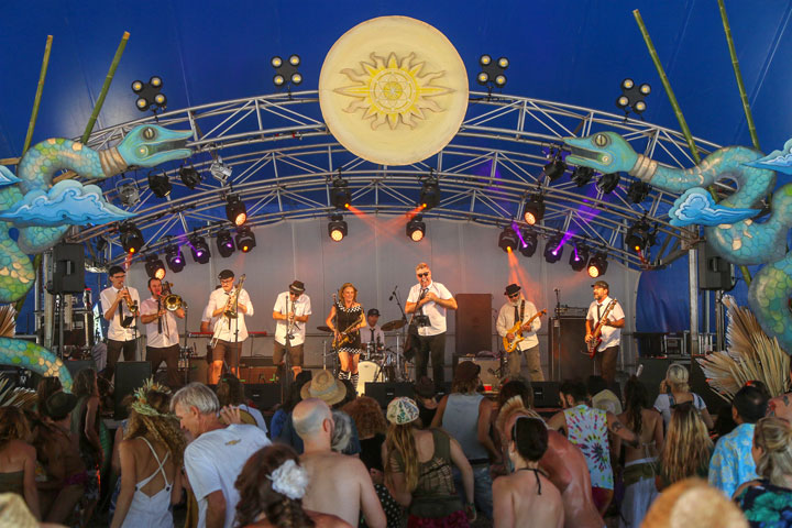 Sunny Coast Rudeboys at Irie Top, Island Vibe Festival 2019, Stradbroke Island
