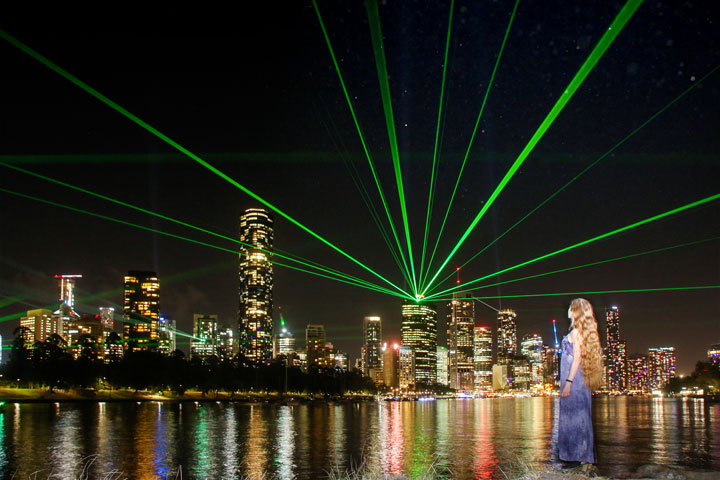 Bronwen, Sunsuper Night Sky from Kangaroo Point