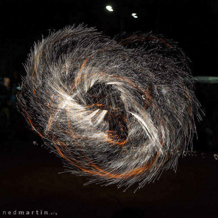 Fire Twirling at Burleigh Bongos