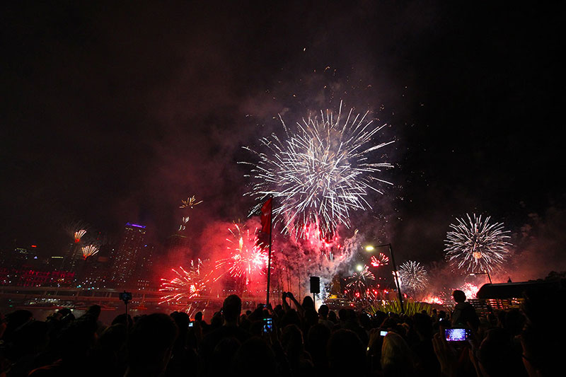 Riverfire fireworks