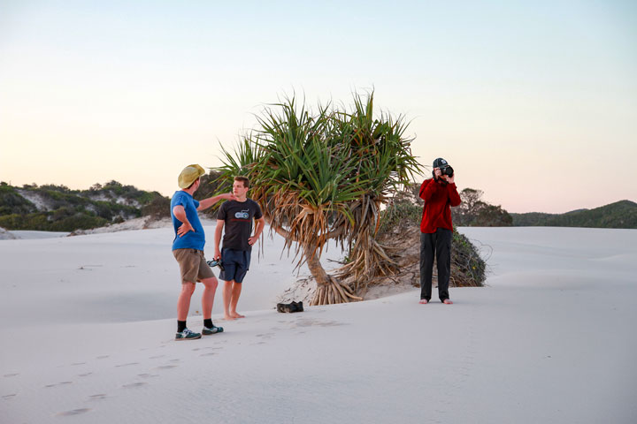 Ned, Chris, Maz, Moreton Island