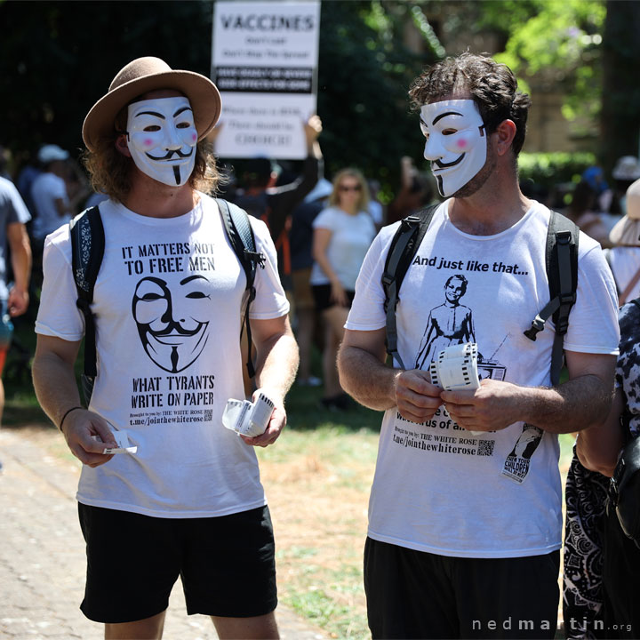 Freedom Rally, Brisbane Botanic Gardens