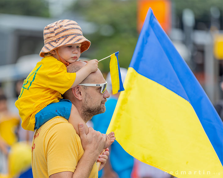 Stand With Ukraine Protest, King George Square, Brisbane