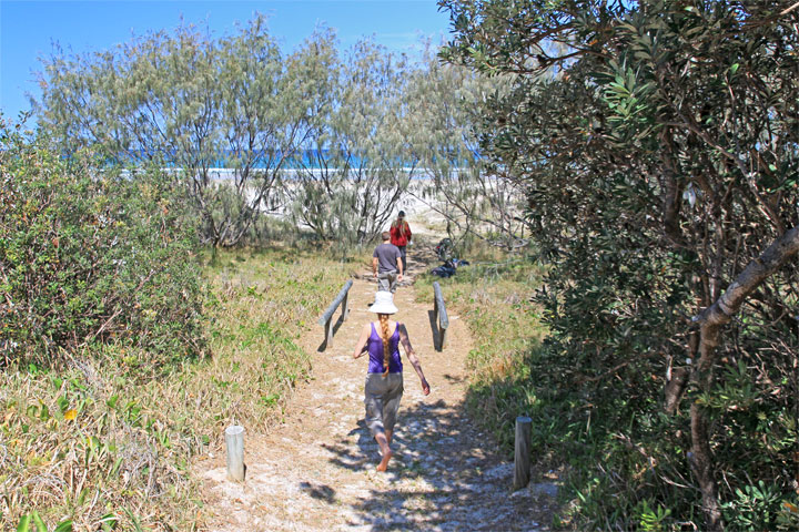 Bronwen, Chris, Maz, Moreton Island