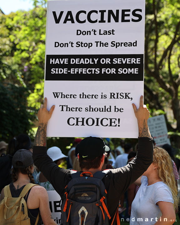 Freedom Rally, Brisbane Botanic Gardens