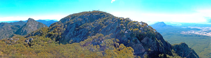 The view from Mt Barney