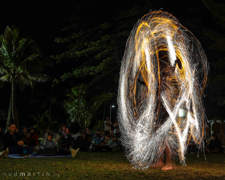 Burleigh Bongos and Fire-twirling