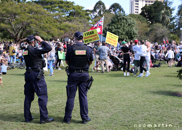 Freedom Rally, Brisbane Botanic Gardens