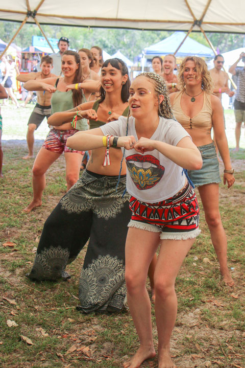 Workshop – Afrotonic Dance, Island Vibe Festival 2018, Stradbroke Island