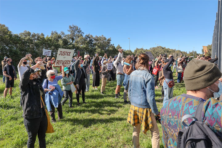 Rally at BITA: 8 Years No Freedom, Brisbane Immigration Transit Accommodation Centre