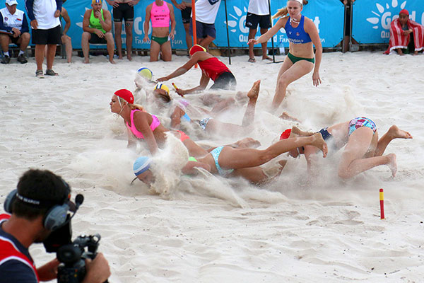 You won’t believe this one amazing new sport where men watch women fall over!
