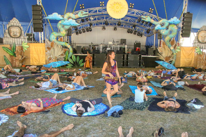 Dub N D Yoga at Irie Top, Island Vibe Festival 2019, Stradbroke Island